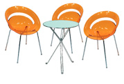 3 x SLIM orange / 1 x AURIGNY : ensemble de mobiliers en location