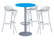 3 x KERDONIS blanc / 1 x JERSEY bleu : ensemble de mobiliers en location